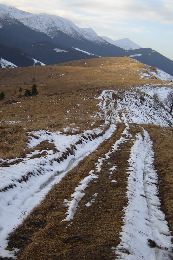 Дорога в горы Зима 