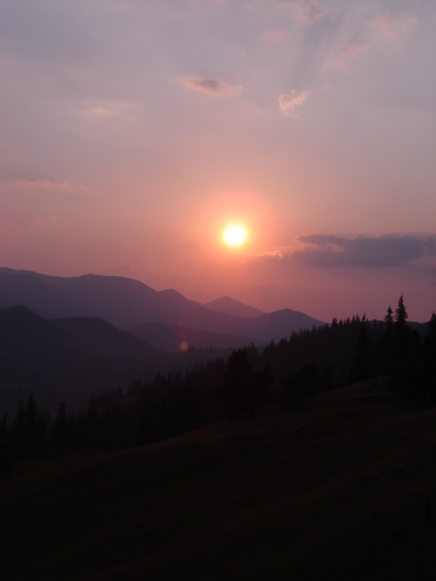 Закат в Карпатах. 16-дневный сольник