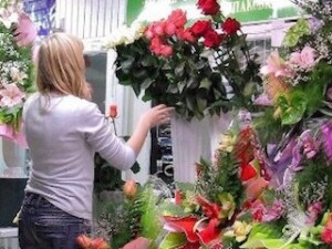 продавщица цветов
